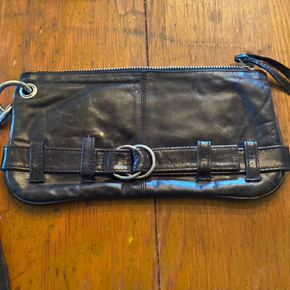 Latico leather clutch
